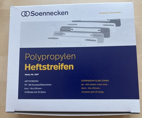 Soennecken heftstreifen x - heftstreifen, 3,4