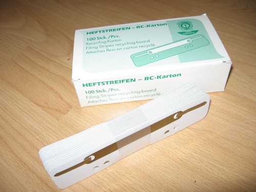1x25 heftstreifen weiß - 1x25,